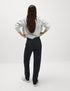 Marks & Spencer "Woven Straight Leg Trousers with Stretch"